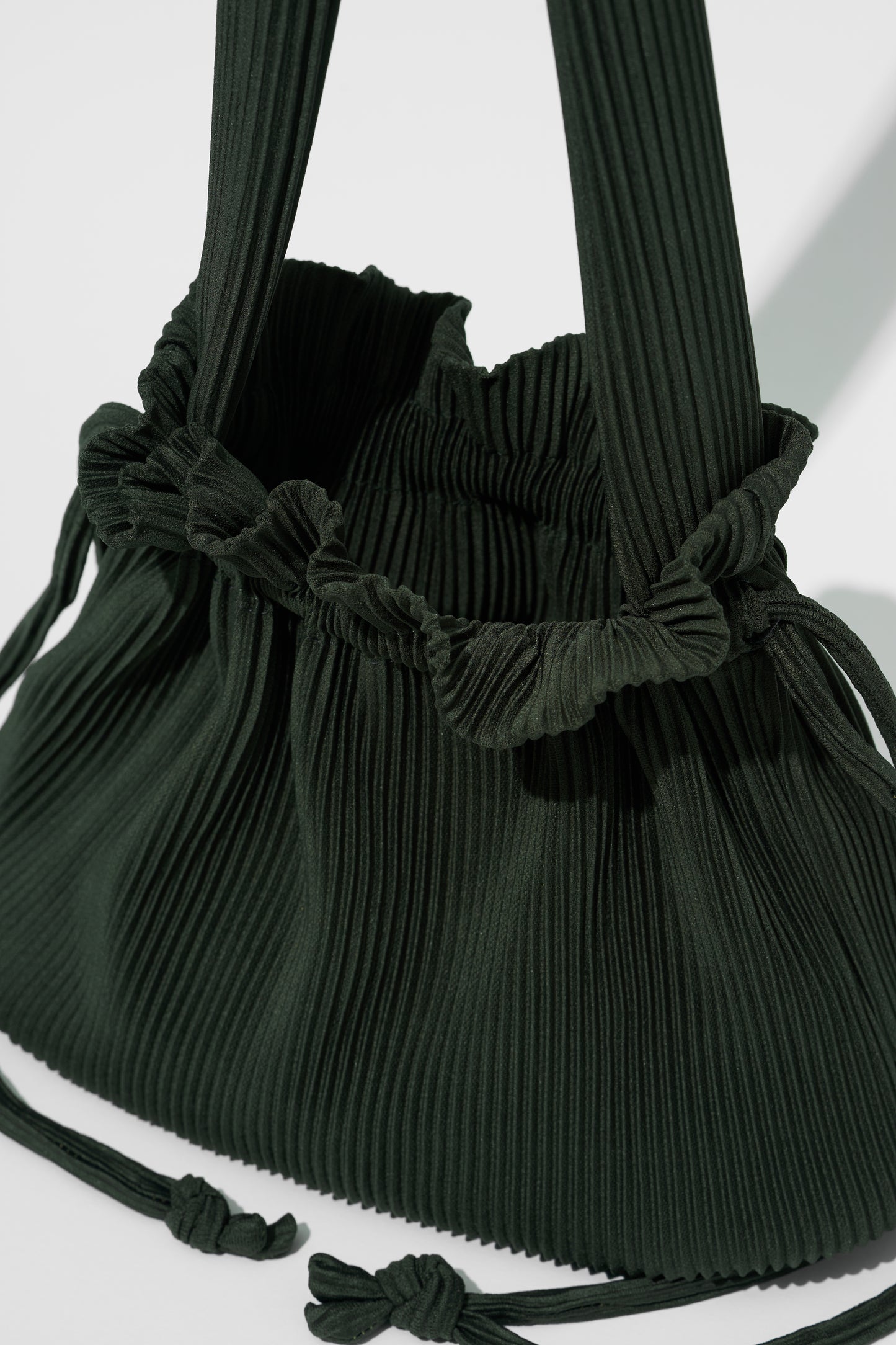 Pleated Dumpling Bag - Army Green