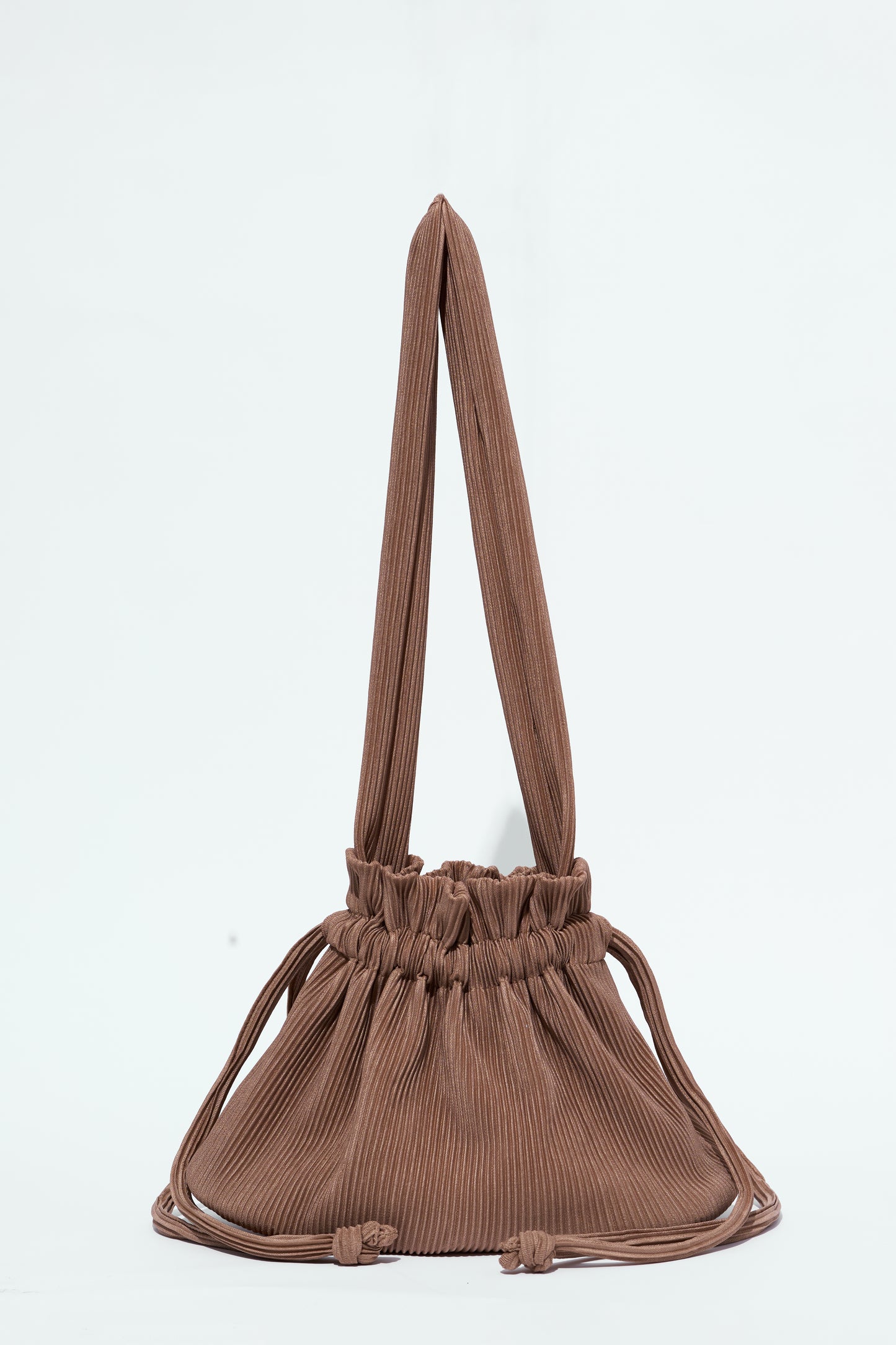 Pleated Dumpling Bag - Hazelnut