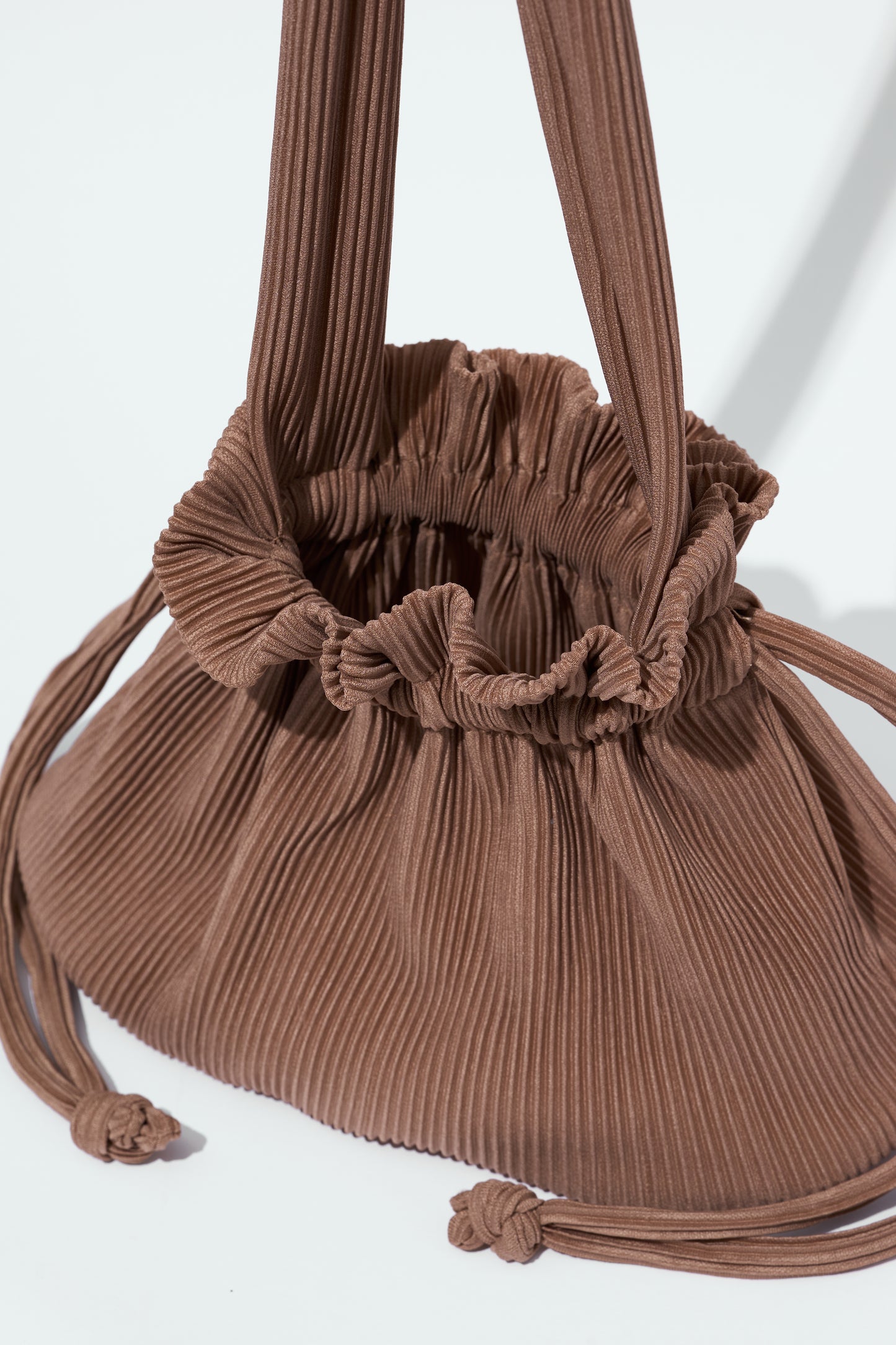 Pleated Dumpling Bag - Hazelnut