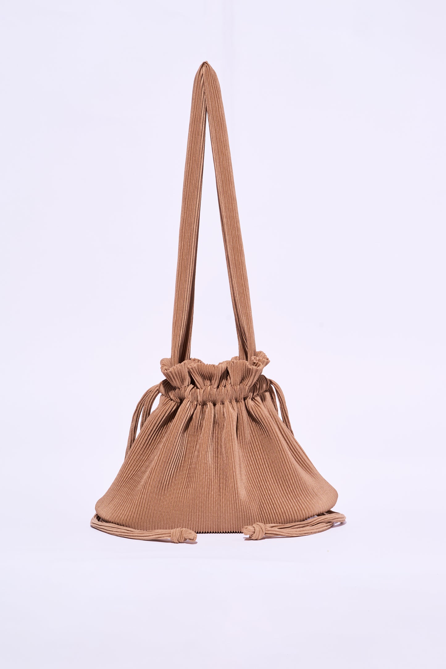 Pleated Dumpling Bag - Khaki