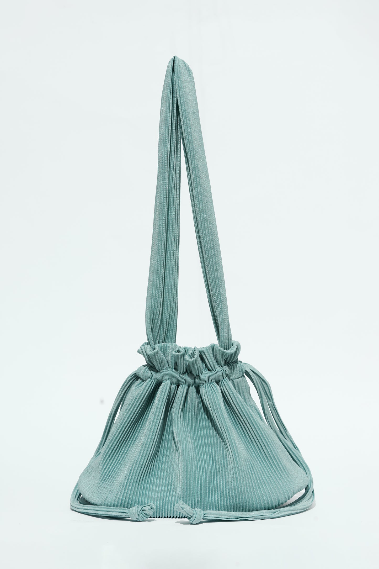 Pleated Dumpling Bag - Teal