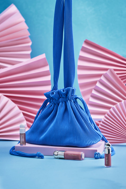 Pleated Dumpling Bag - Cornflower Blue